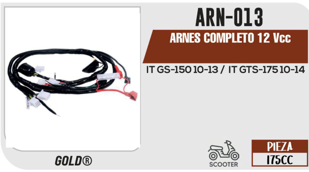 ARNES COMPLETO 12Vcc