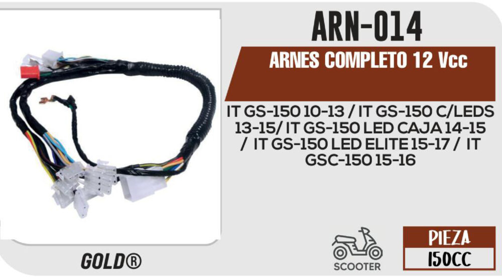 ARNES COMPLETO 12Vcc