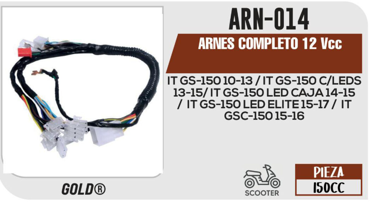 ARNES COMPLETO 12Vcc