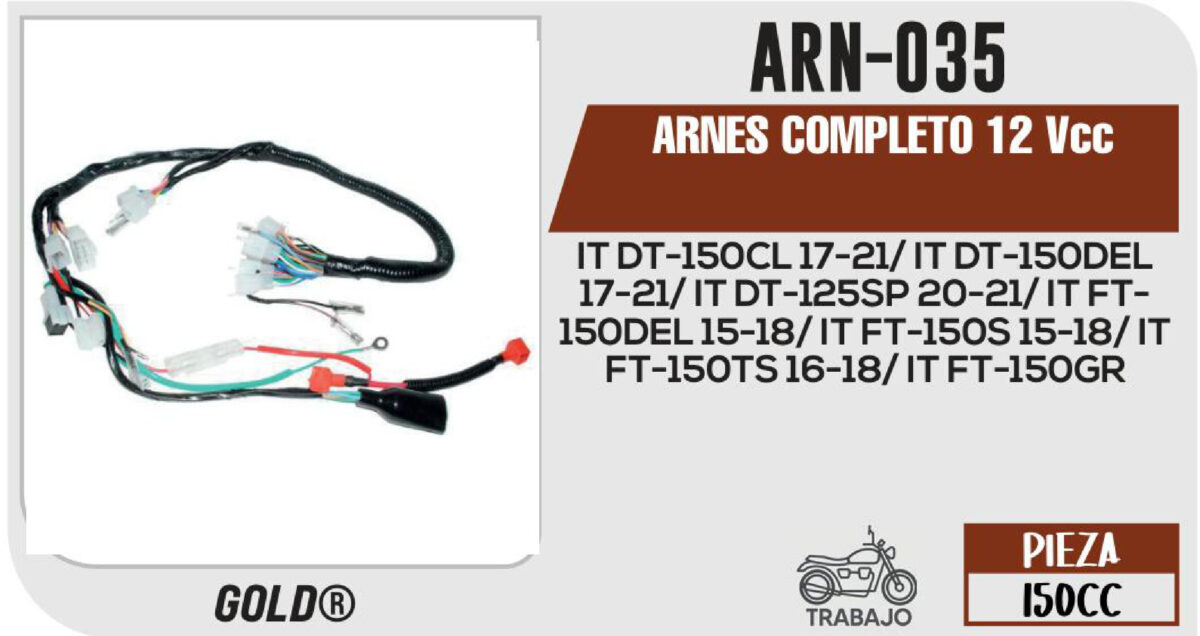 ARNES COMPLETO 12Vcc
