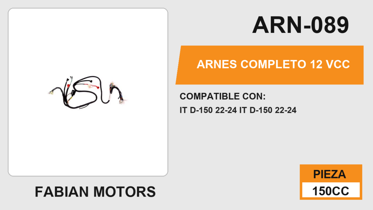 ARNES COMPLETO 12Vcc