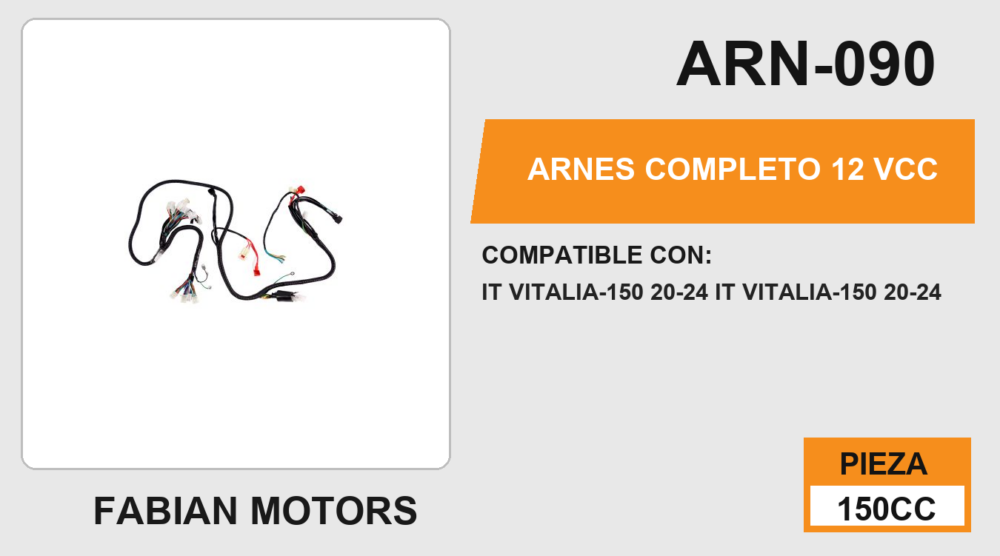 ARNES COMPLETO 12Vcc
