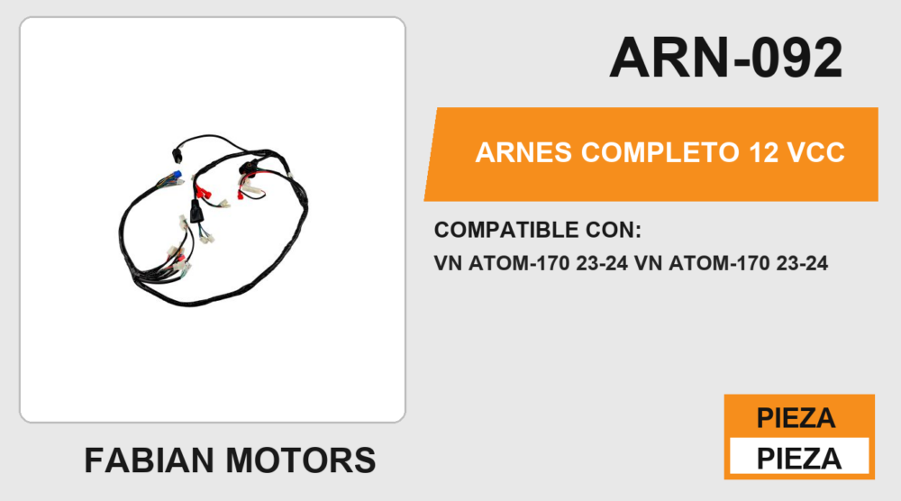ARNES COMPLETO 12Vcc
