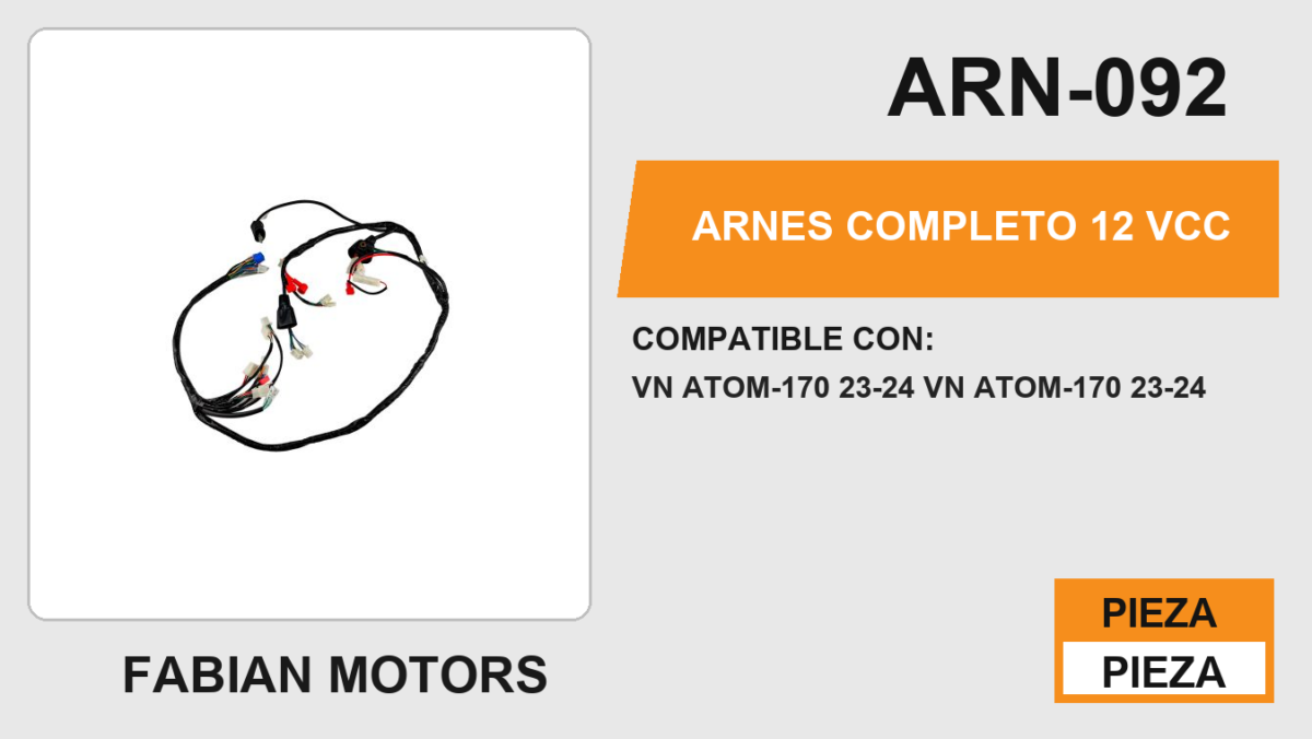 ARNES COMPLETO 12Vcc
