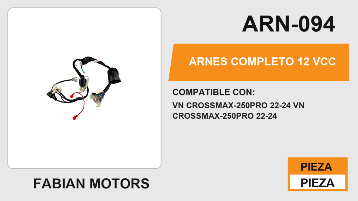 ARNES COMPLETO 12Vcc