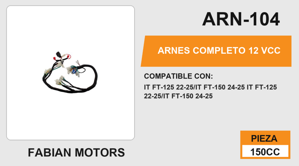 ARNES COMPLETO 12Vcc