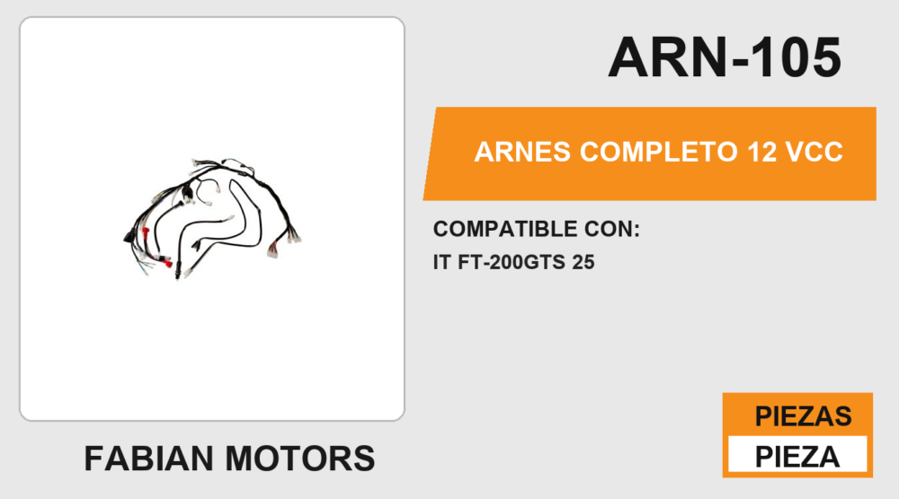 ARNES COMPLETO 12 Vcc
