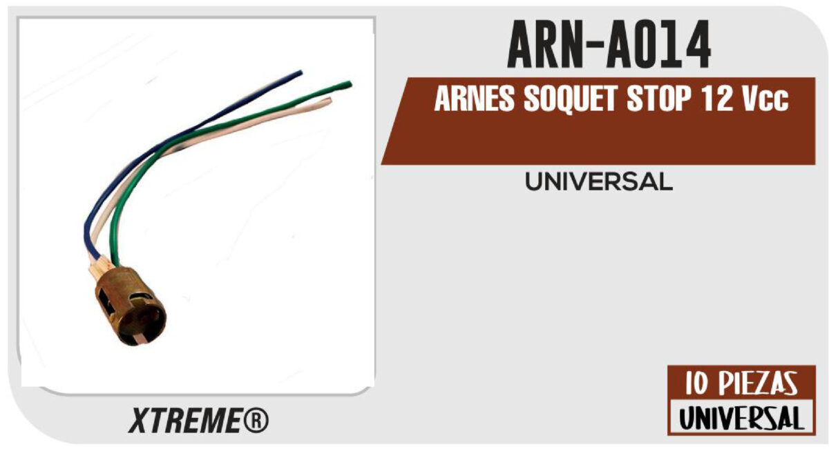 ARNES SOQUET STOP 12Vcc