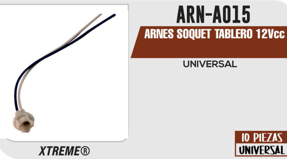 ARNES SOQUET TABLERO 12Vcc