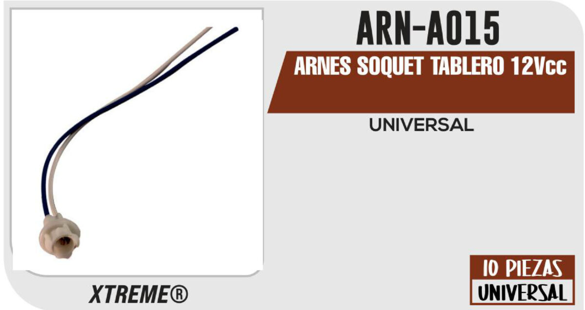 ARNES SOQUET TABLERO 12Vcc