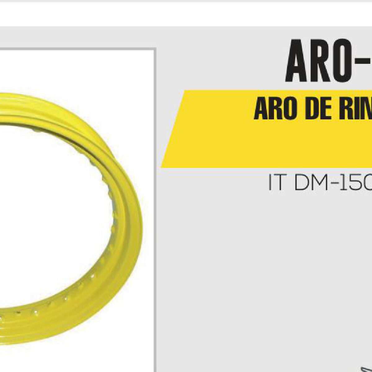ARO DE RIN TRASERO 1.8 X 16 AMARILLO