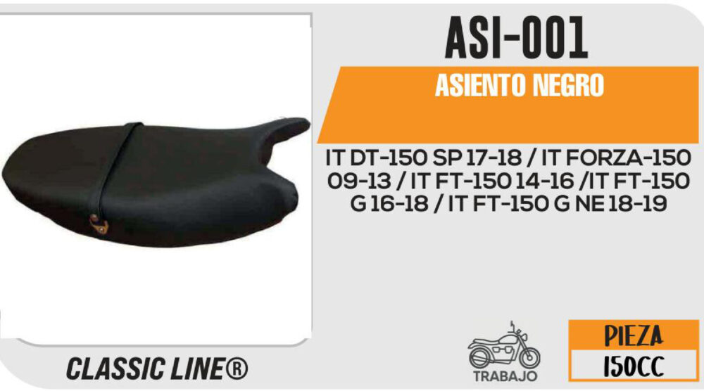 ASIENTO NEGRO