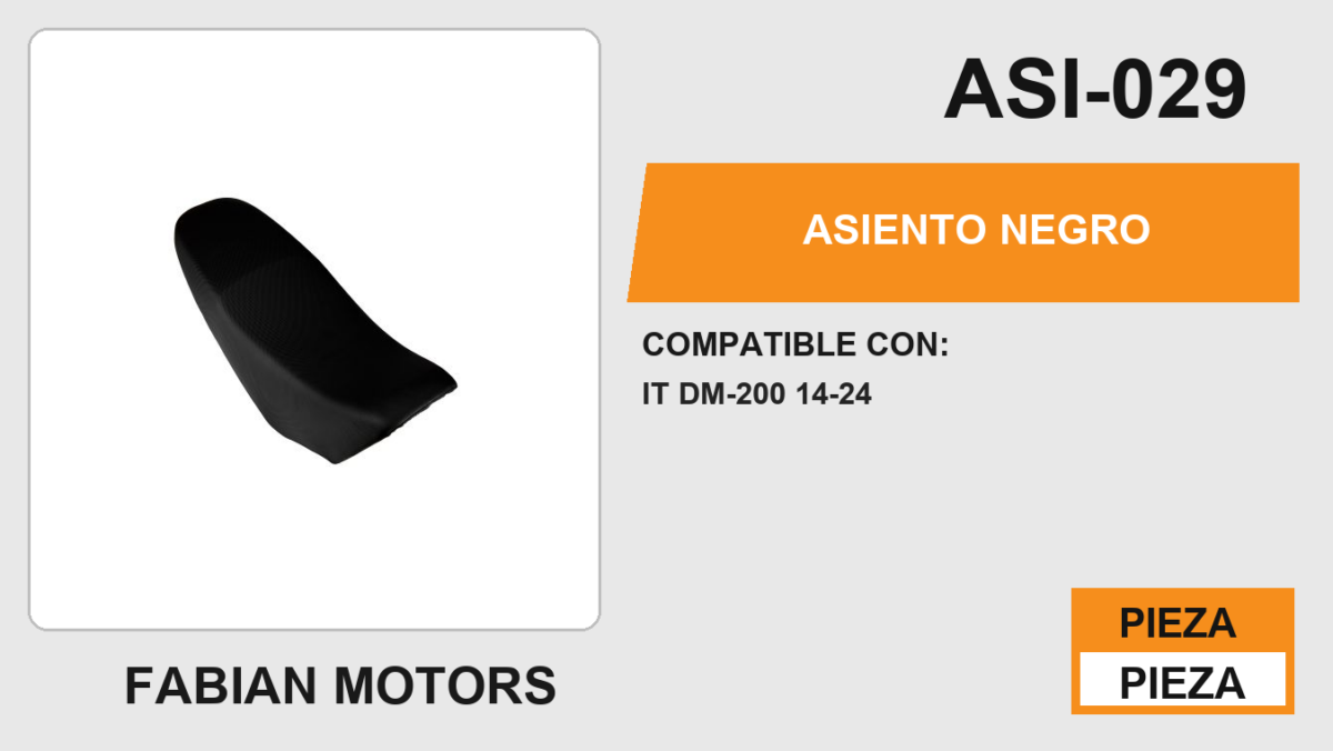 ASIENTO NEGRO