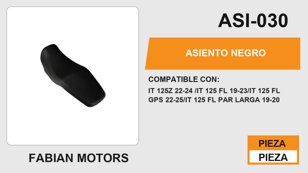 ASIENTO NEGRO