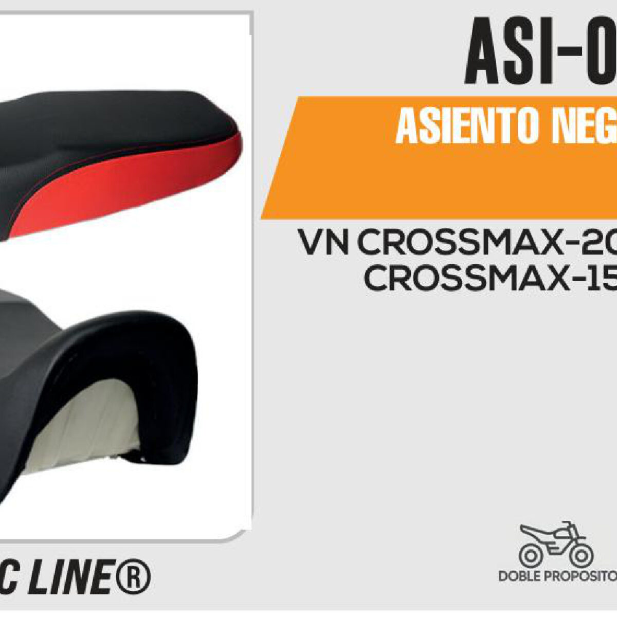 ASIENTO NERGO/ROJO