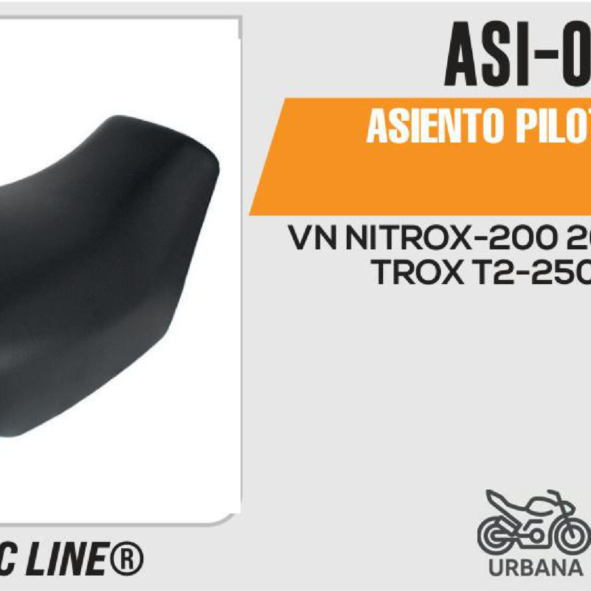 ASIENTO PILOTO NEGRO