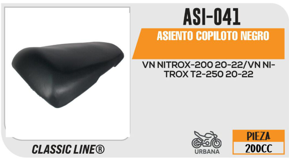 ASIENTO COPILOTO NEGRO