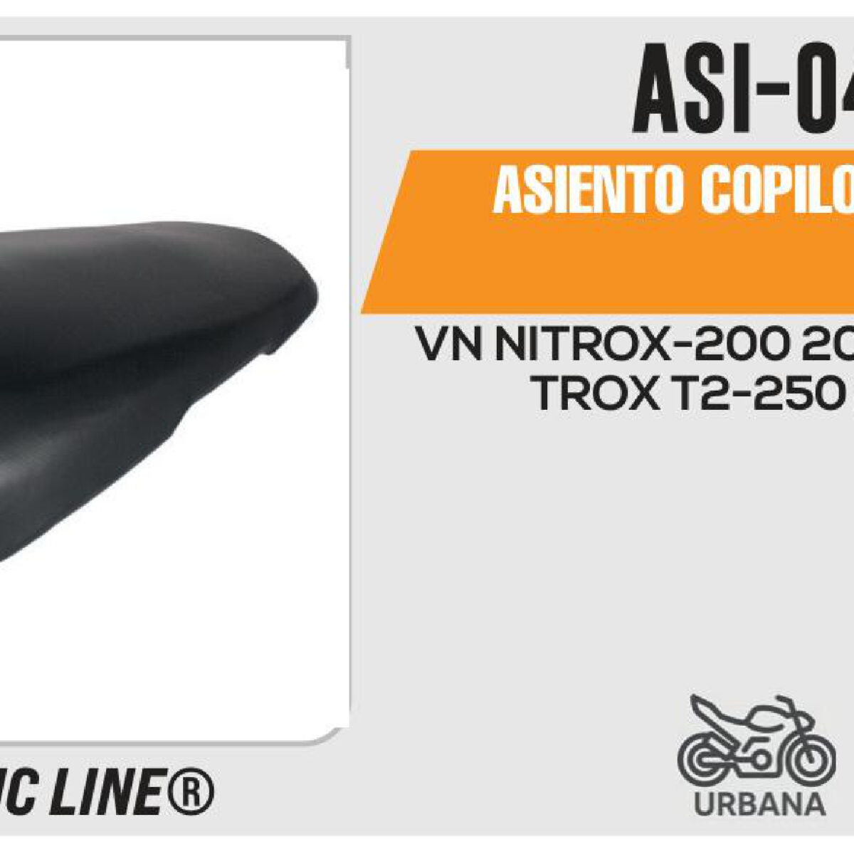 ASIENTO COPILOTO NEGRO