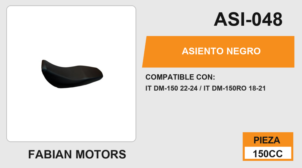 ASIENTO NEGRO
