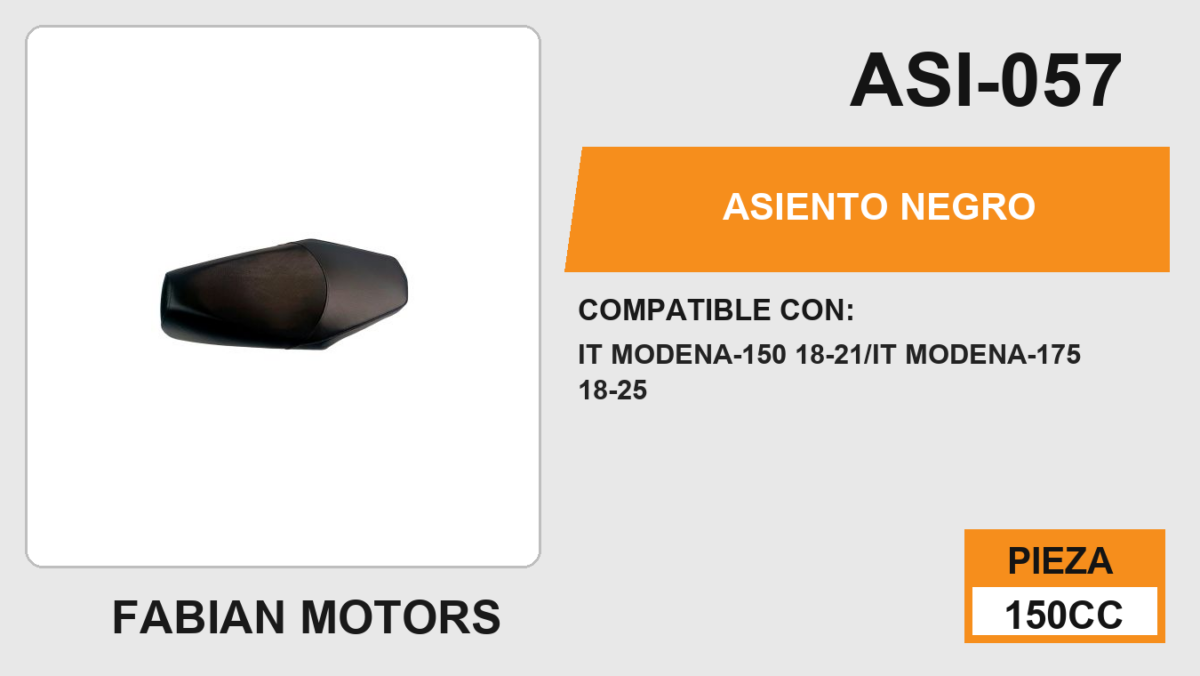 ASIENTO NEGRO