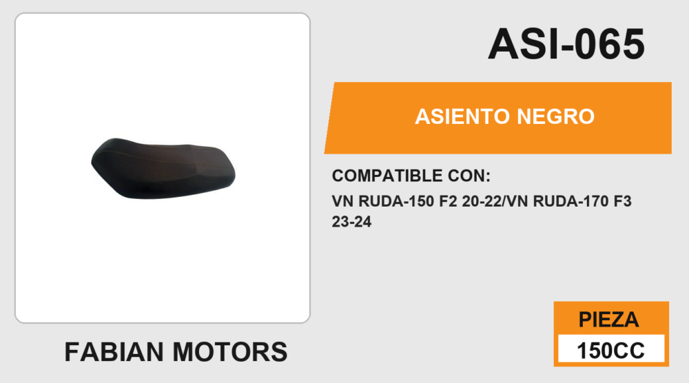 ASIENTO NEGRO