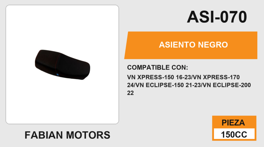 ASIENTO NEGRO