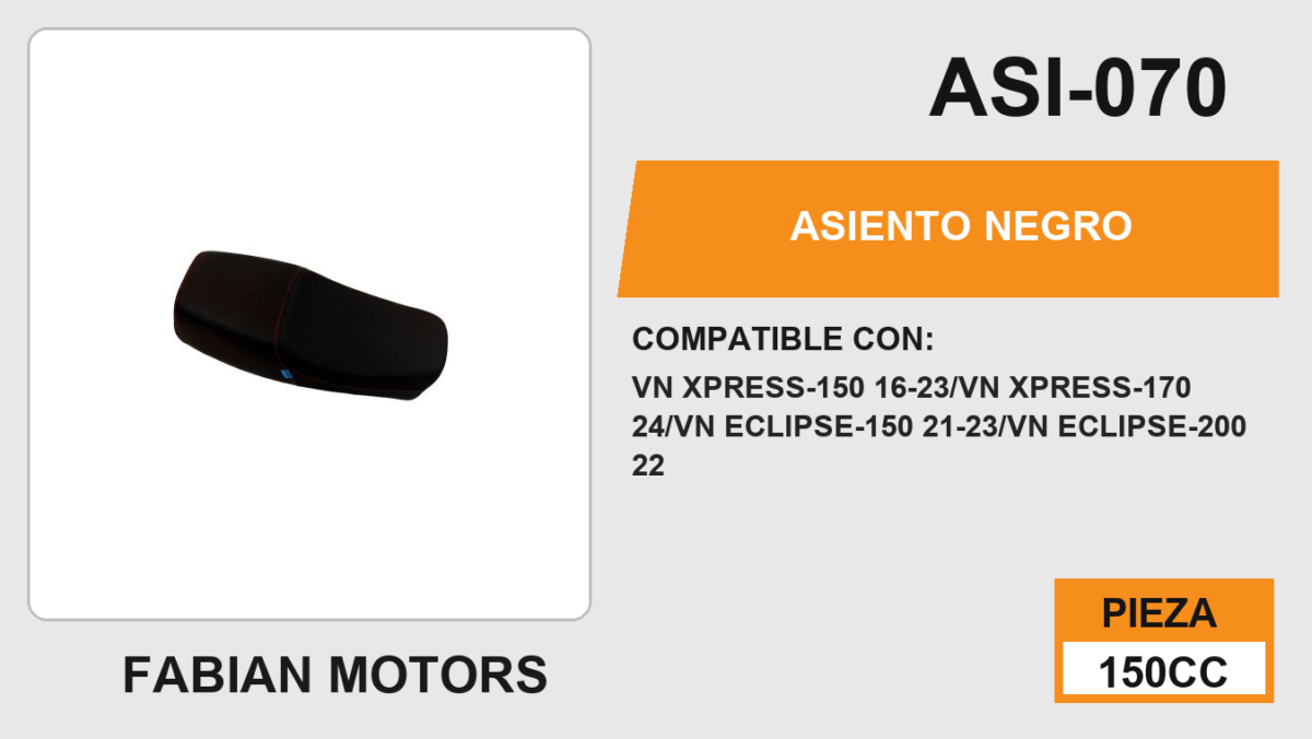 ASIENTO NEGRO