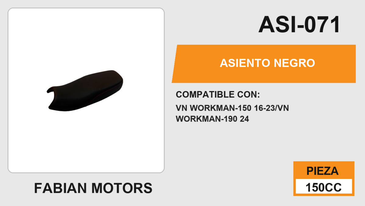 ASIENTO NEGRO