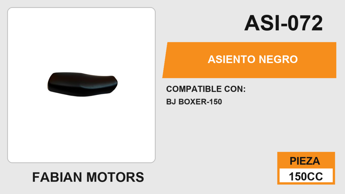 ASIENTO NEGRO