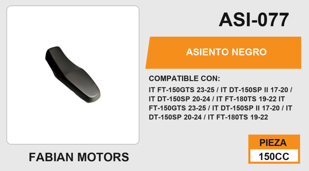 ASIENTO NEGRO