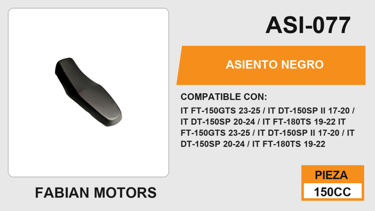 ASIENTO NEGRO