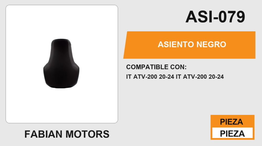 ASIENTO NEGRO