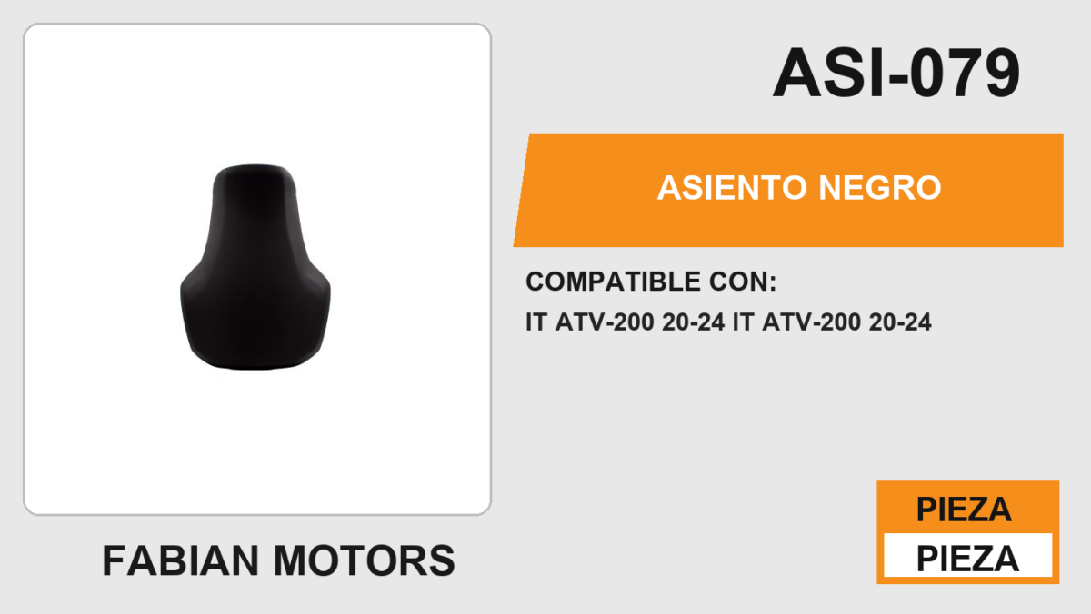 ASIENTO NEGRO