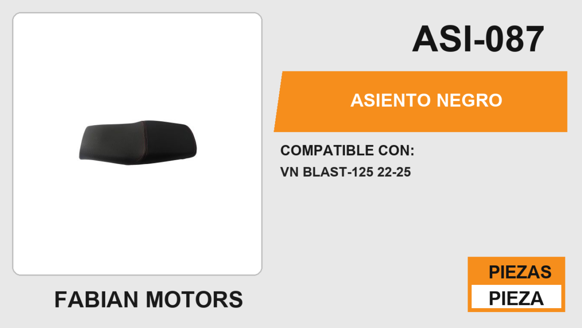 ASIENTO NEGRO