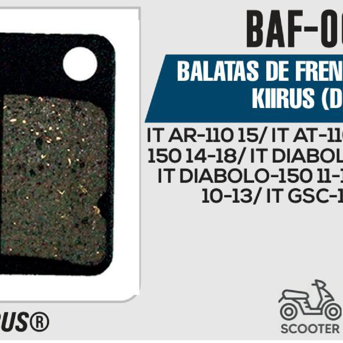 BALATAS DE FRENO DELANTERO (DISCO)