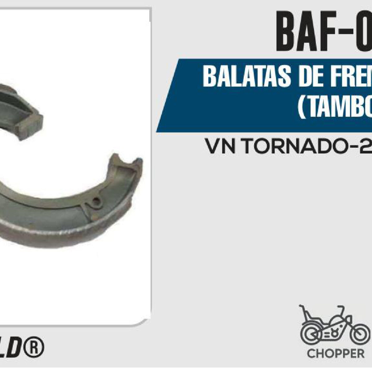 BALATAS DE FRENO TRASERO TAMBOR