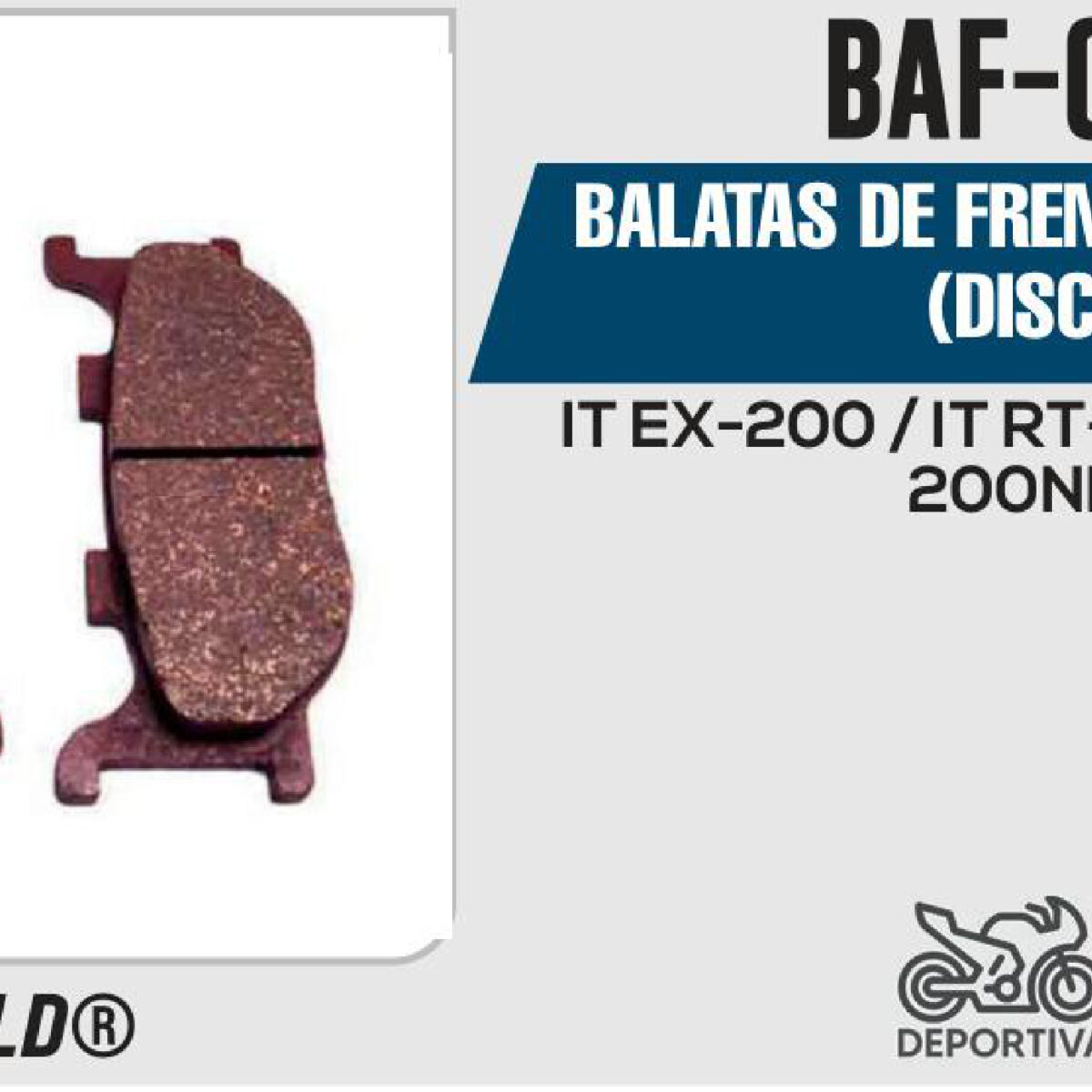BALATAS DE FRENO DELANTERO DISCO