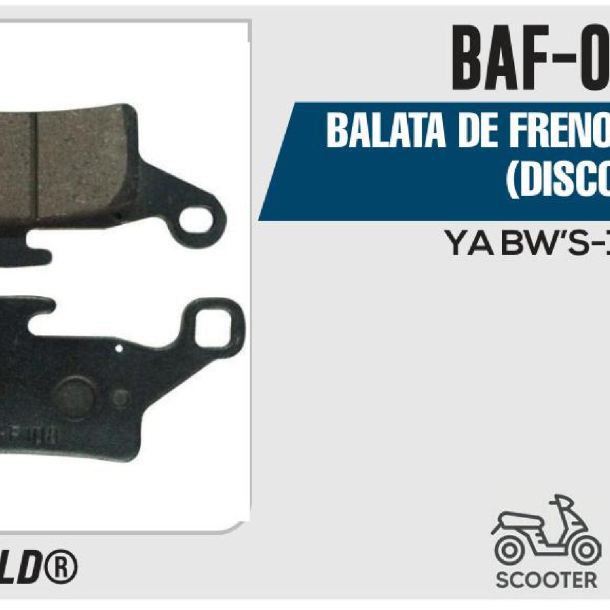 BALATAS DE FRENO DELANTERO DISCO