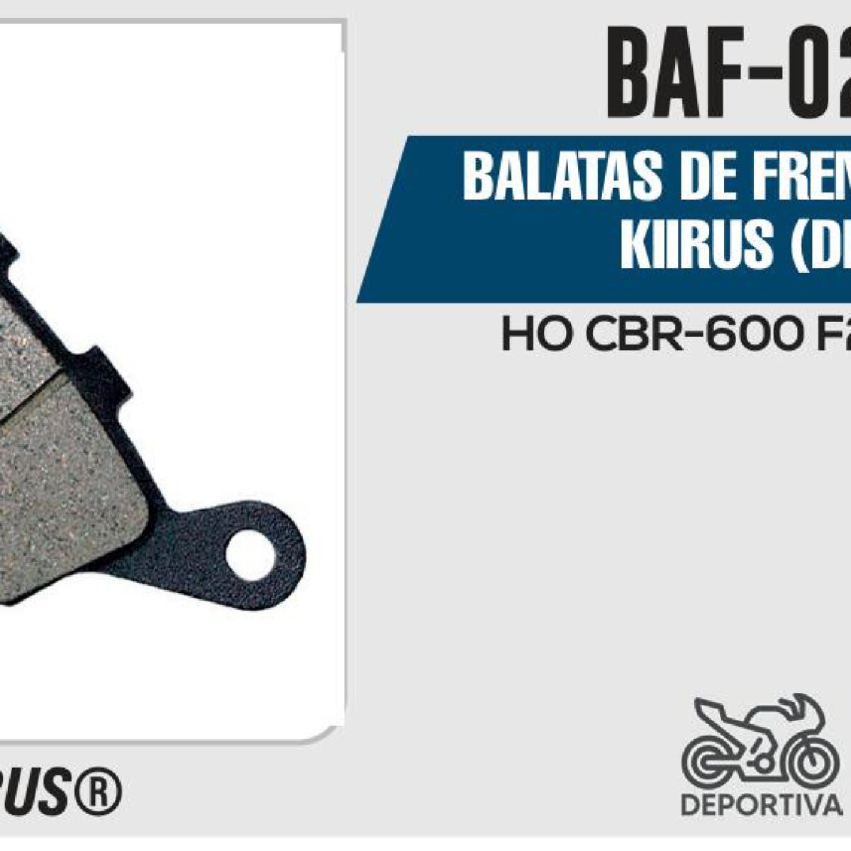BALATAS DE FRENO TRASERO (DISCO)