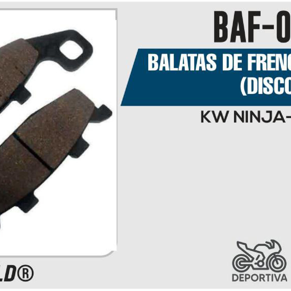 BALATAS DE FRENO DELANTERO DISCO