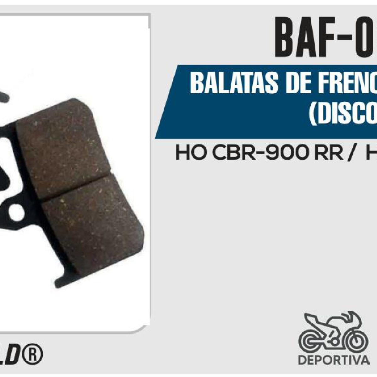 BALATAS DE FRENO DELANTERO DISCO