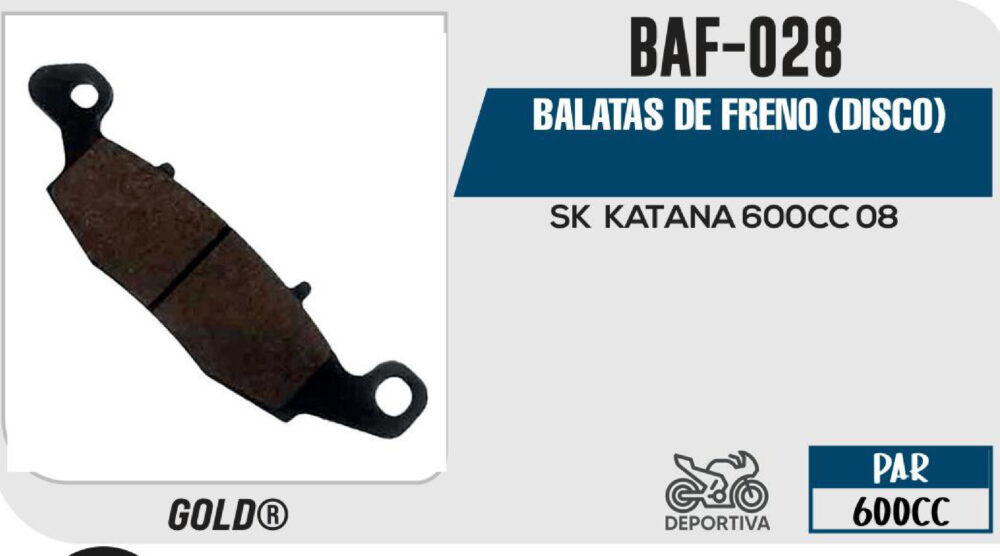 BALATAS DE FRENO DISCO