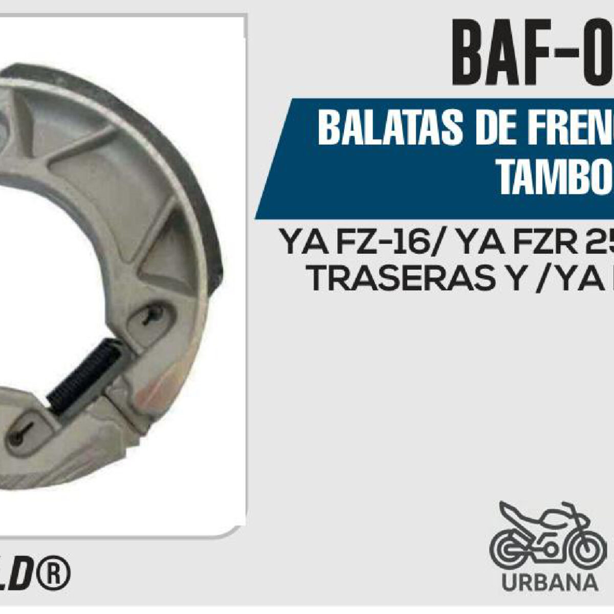 BALATAS DE FRENO TRASERO TAMBOR