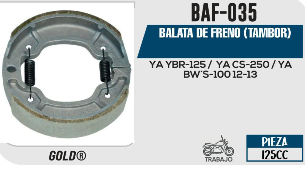 BALATA DE FRENO TAMBOR