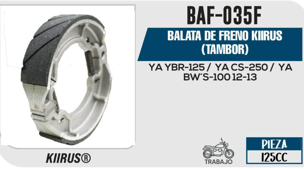 BALATA DE FRENO (TAMBOR)