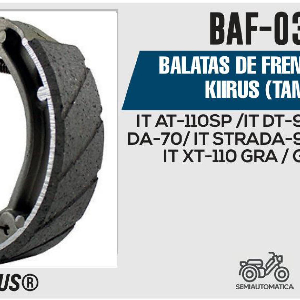 BALATAS DE FRENO TRASERO (TAMBOR)
