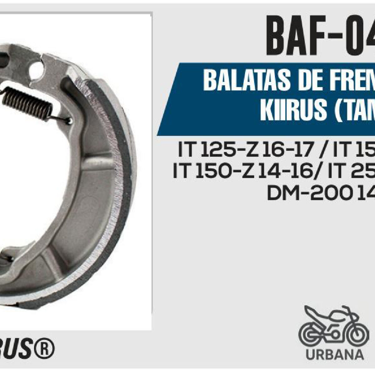 BALATAS DE FRENO TRASERO TAMBOR