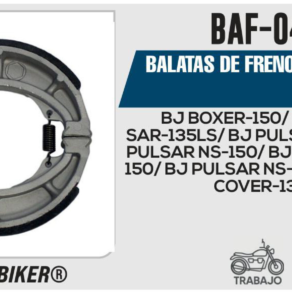 BALATAS DE FRENO DELANTERO TAMBOR