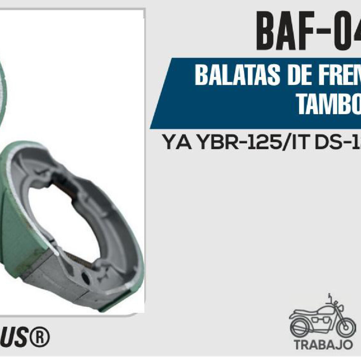 BALATAS DE FRENO TRASERO TAMBOR