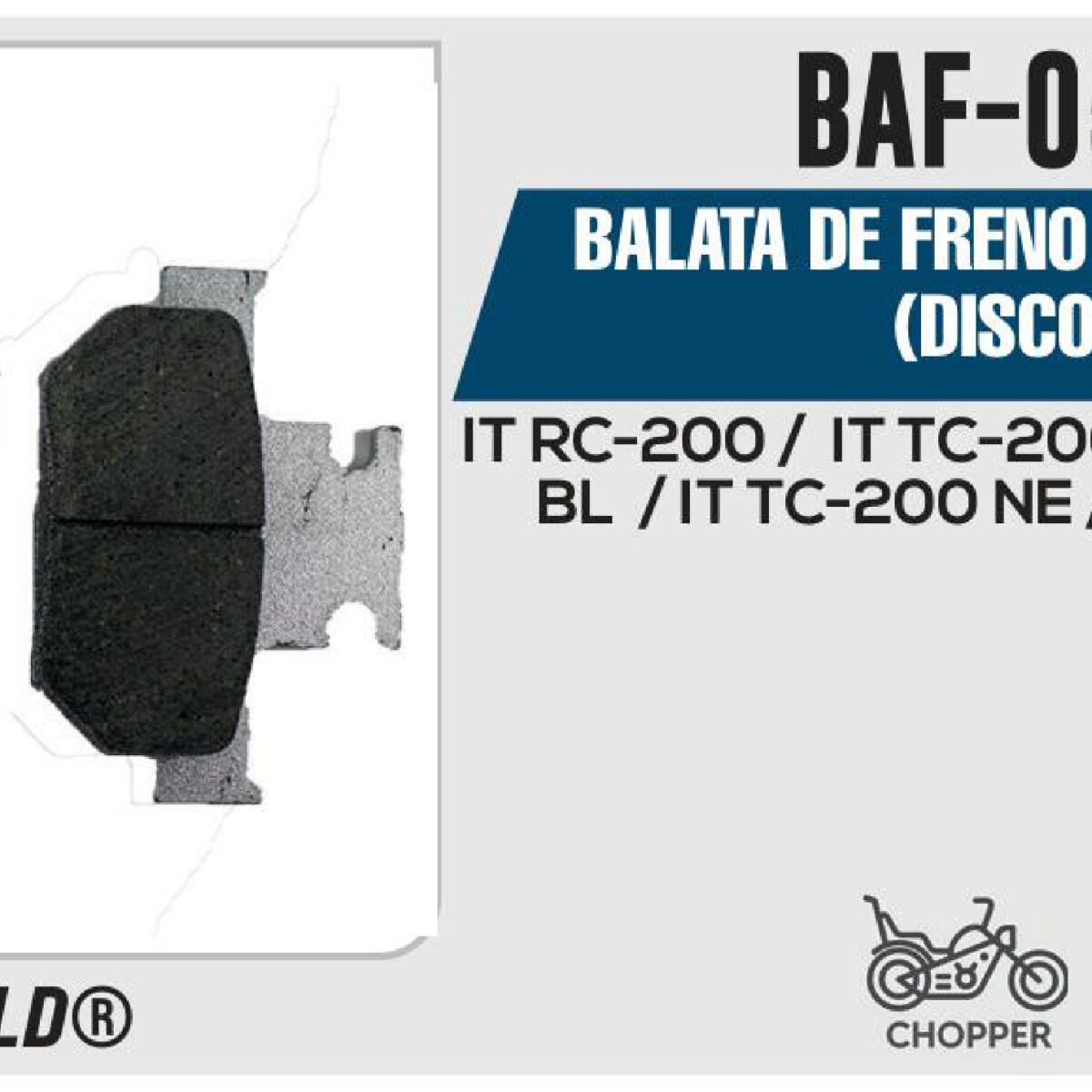 BALATAS DE FRENO DELANTERO DISCO